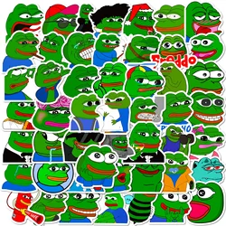 10/30/50PCS Cute Frog PEPE Sticker Laptop Bicycle Skateboard Helmet Gift Box Graffiti Cartoon Sticker Children's Toys