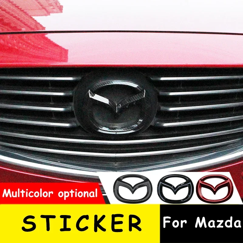 ABS for Mazda Axela Hatchback 14-19 Car Front Grille Emblem Cover Rear Sticker Auto Trunk Badge Decal Styling Decoration