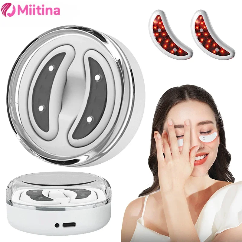 Eye Massager EMS Pulse Microcurrent Relief Relieve Fatigue Massage To Reduce Dark Circles Lines Swelling Anti-Wrinkle skin care