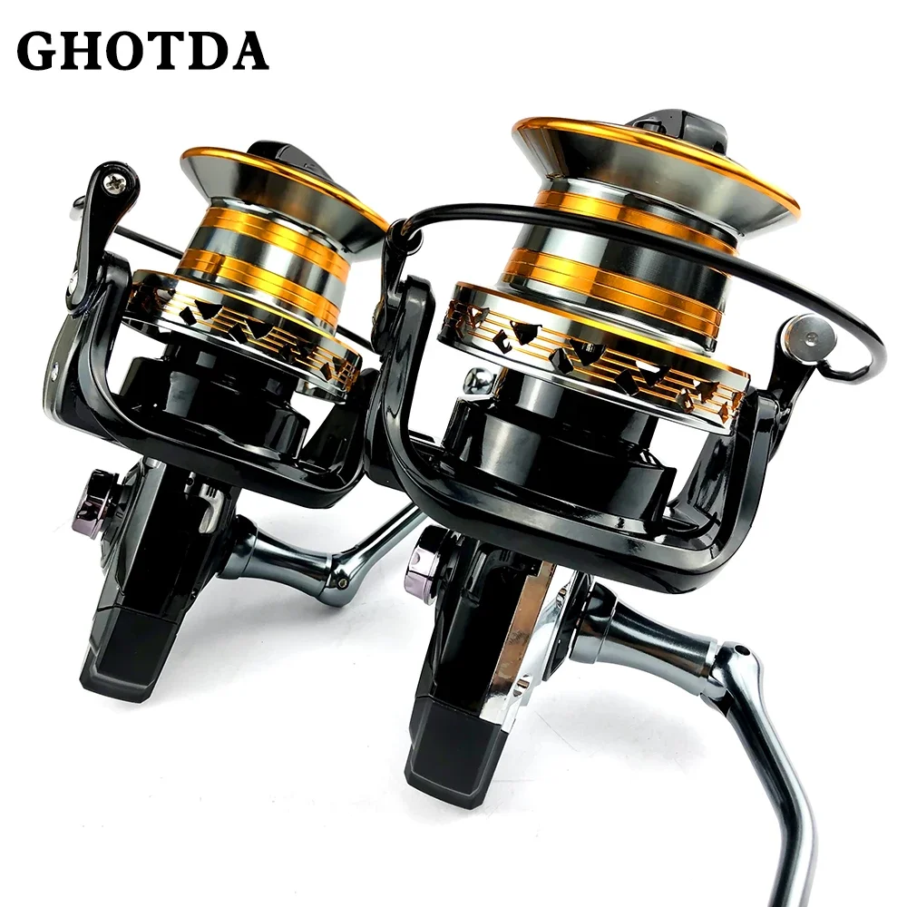 Odlewany kołowrotek wędkarski Long Shot Ocean Sea odległe koło wędkarskie 9000 10000 12000 Outdoor Spinning Wheel narzędzia połowowe Fish Reel