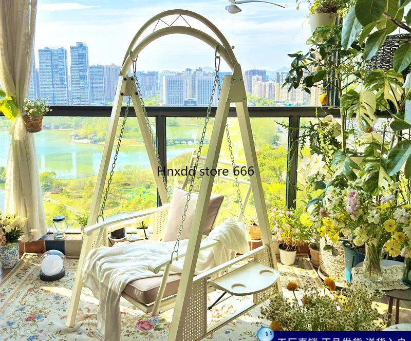 Balcony swing single rocking chair