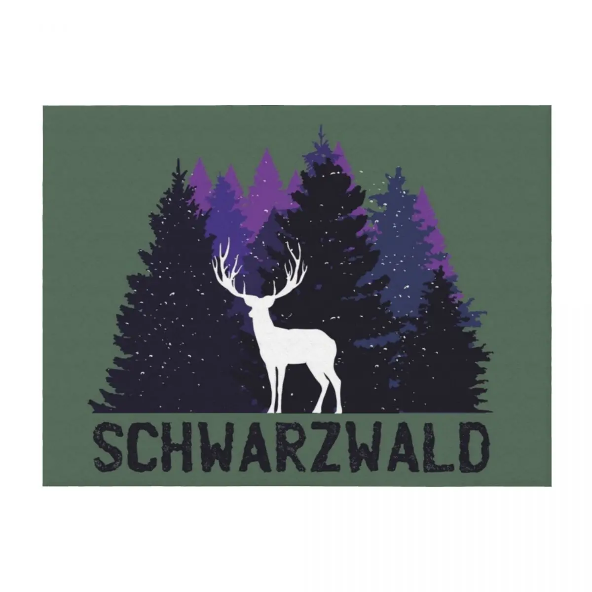 

Black Forest Schwarzwald Throw Blanket Sofa Throw Personalized Gift Moving Thermals For Travel Blankets