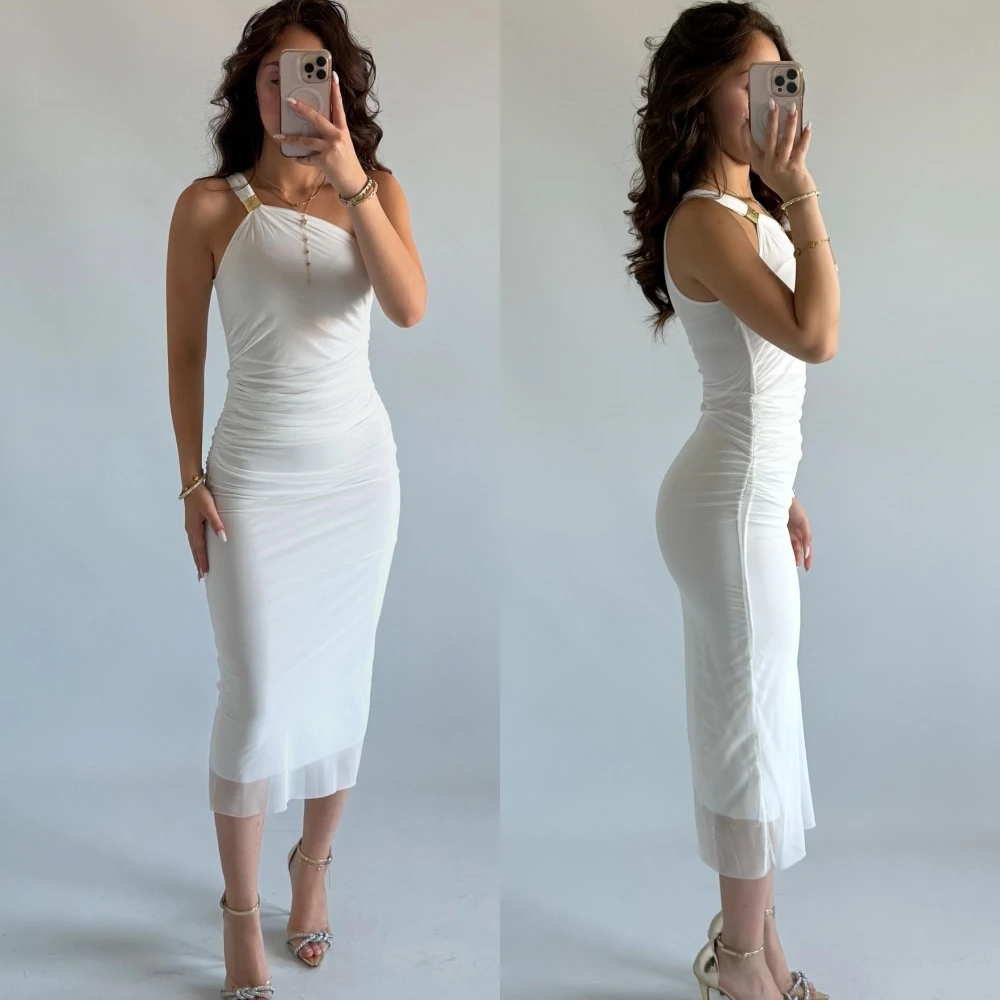 فستان سهرة رسمي أنيق بكتف واحد مستقيم مخصص وأثواب المشاهير ذات جودة عالية فستان حفلة موسيقية أنيق