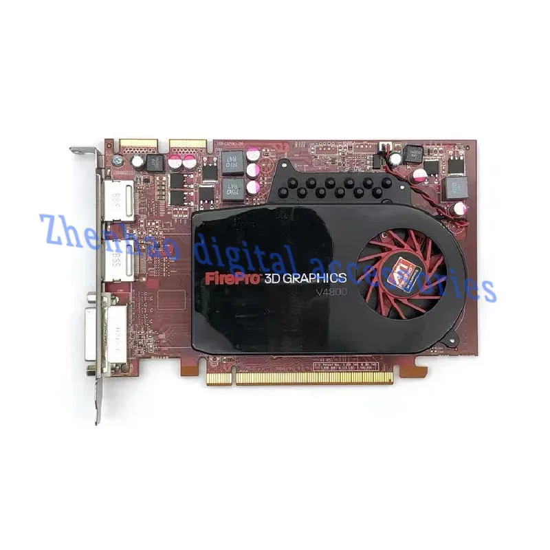 Original Sapphire for ATI FirePro V4800 1G DDR5 Professional Graphics Card Dual DP Port