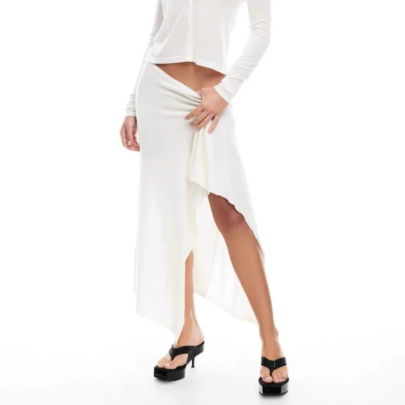 Lioness 2025 nouvelle jupe fendue taille haute pour femmes Sexy, pure et sensuelle, haut de gamme