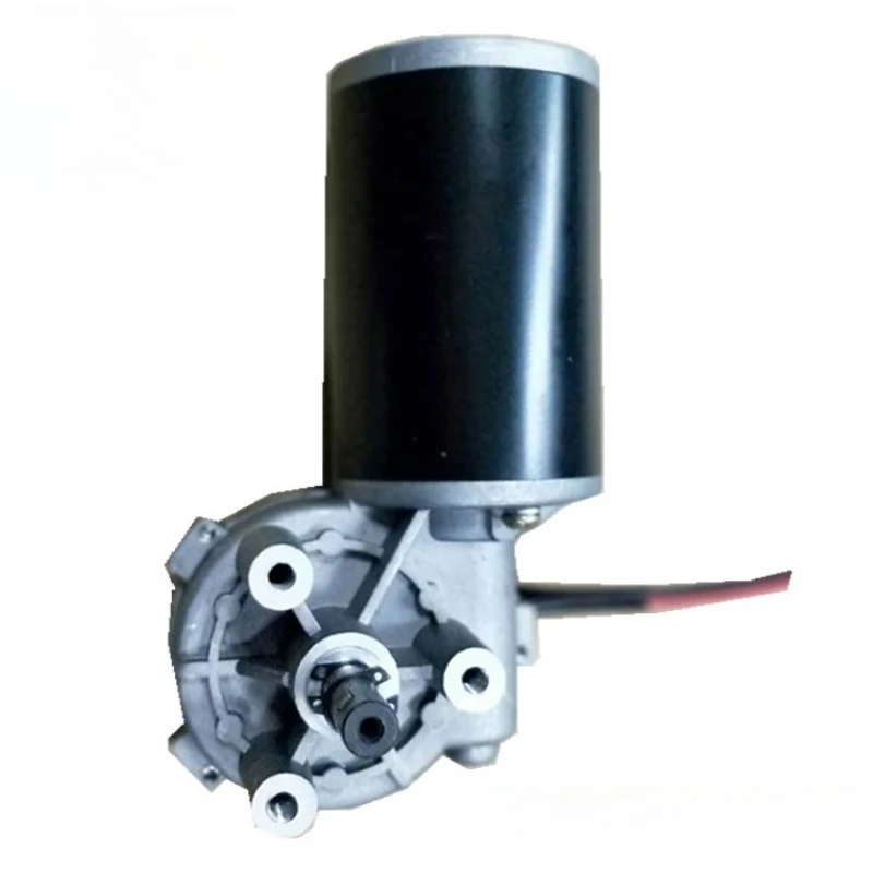 D63 Left Worm Reduction Motor 24V Low‑noise Adjustable‑speed Motor for Lifting Machine