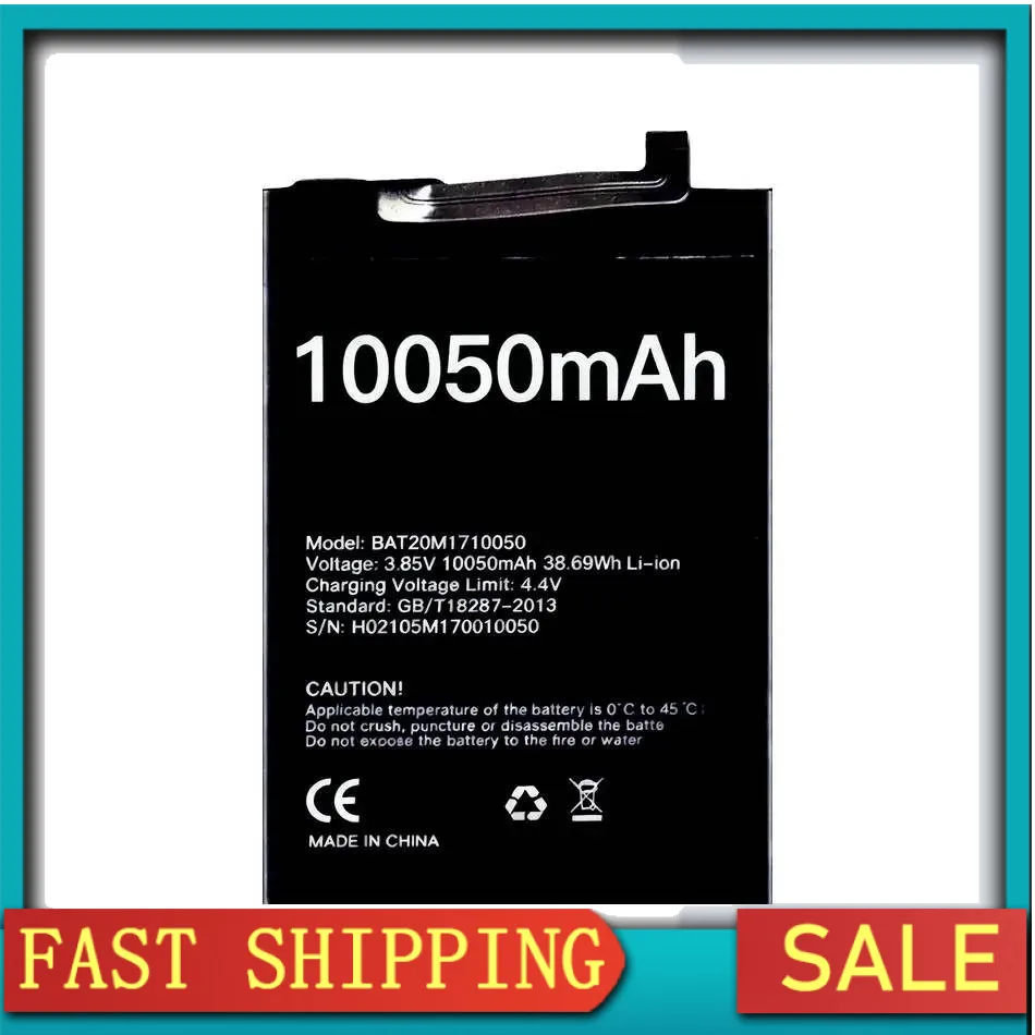 

Mobile Phone Battery Safe 10050Mah BAT20M1710050 For Doogee S59 Pro