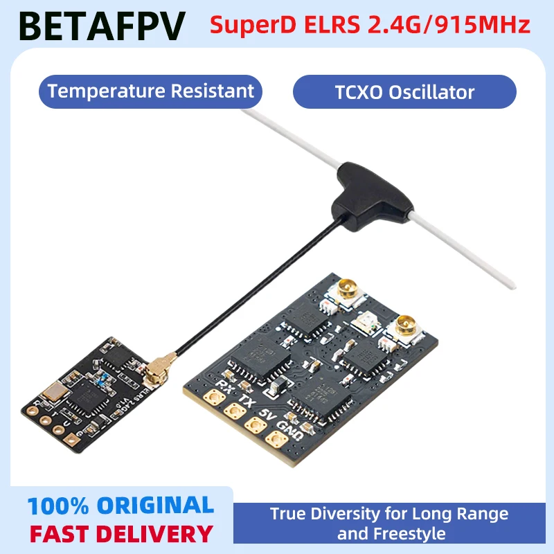 

BETAFPV SuperD ELRS 2,4G/915 МГц разнообразный приемник Faraway Traveller FPV Дрон Дроны дальнего действия DIY Запчасти