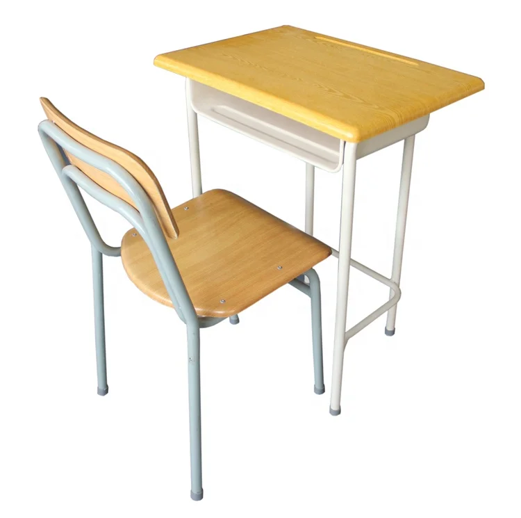 Conjunto de mesa e cadeira para estudantes de móveis escolares