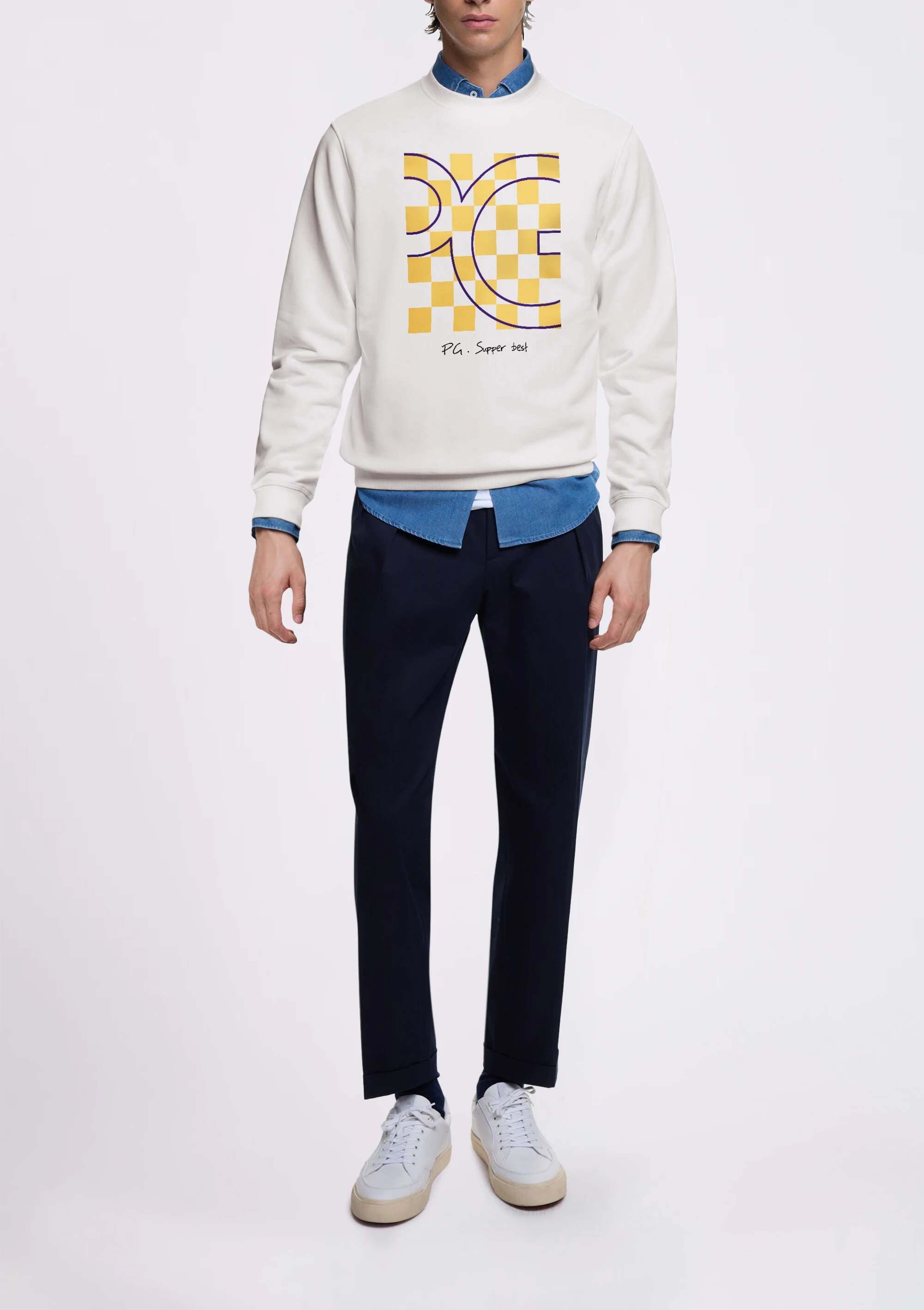 PG 2025 سترة نسائية غير رسمية على الموضة جديدة للخريف والشتاء بلوفر نسائي كلاسيكي دافئ سترة تريكو