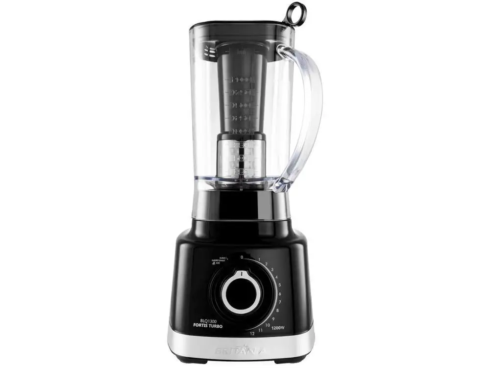 Black BLQ1300P Britannia Fortis Turbo Blender with 12 Speed Filter + Pulsar 1400W - 220V