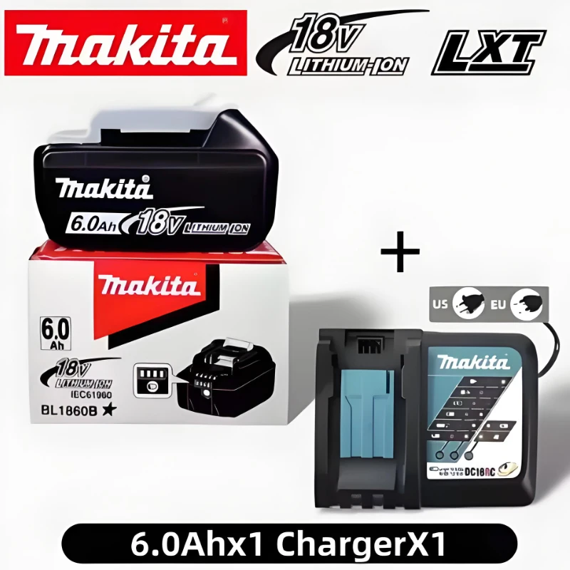

Original Makita battery, 18V 6.0Ah rechargeable battery, replacing Makita BL1830BL1840BL1850BL1860B, power tool battery 100%