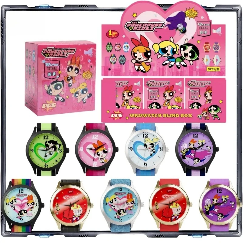 

Powerpuff Girls Co‑branded Watch Blind Box Cute Trendy Wristwatch Daily Wear Timepiece Girls Fashion Accessory Ideal Gift Fans