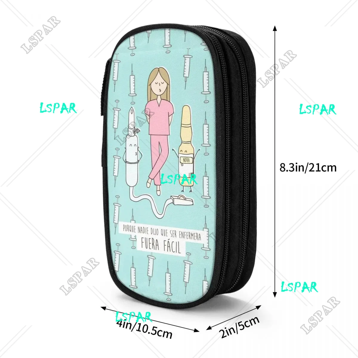 Doctor Nurse Enfermera En Apuros Pencil Case Double Layer Large-capacity School Accessories Pencilcase Suprise Gift