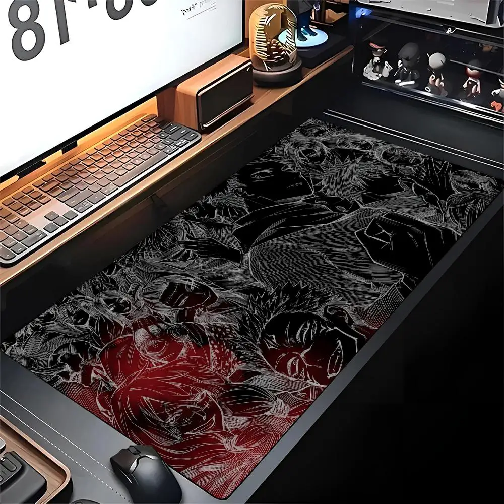 

Anime J-jujutsu K-kaisen Mouse Pad Edge Big Gaming Locking Computer Gamer Large Rubber Art Mousepad Laptop Desk Office Mat