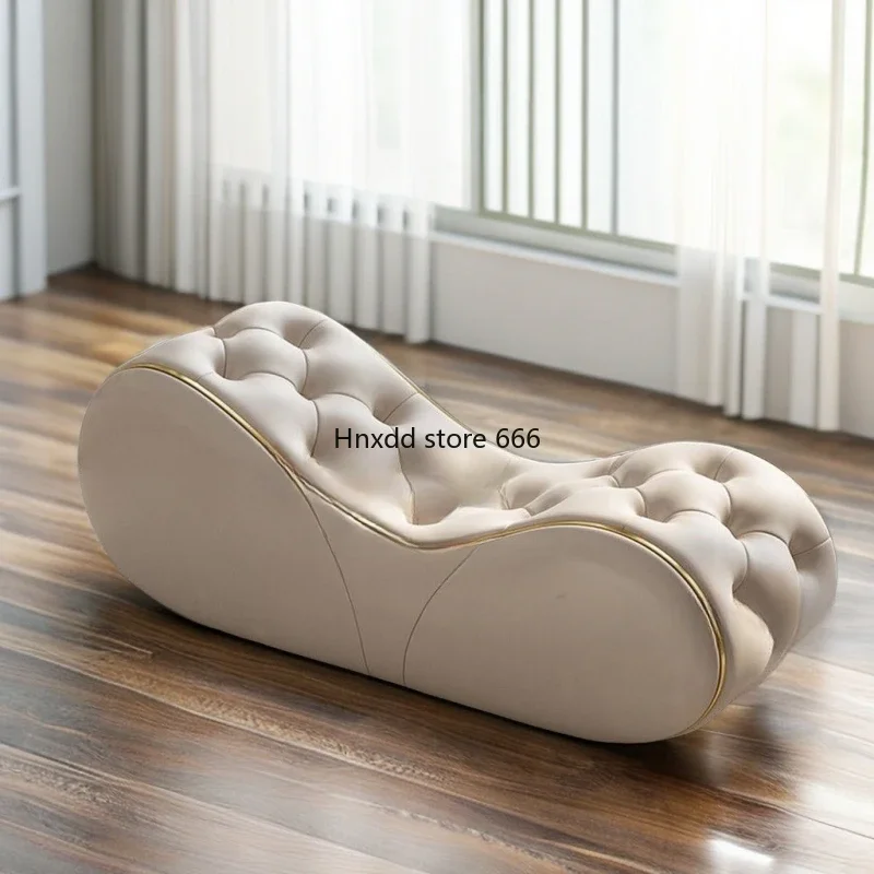 Hotel Club Bedside Bedroom Sofa Stool Multi-Functional Tailstock Changing Stool First Layer Cowhide