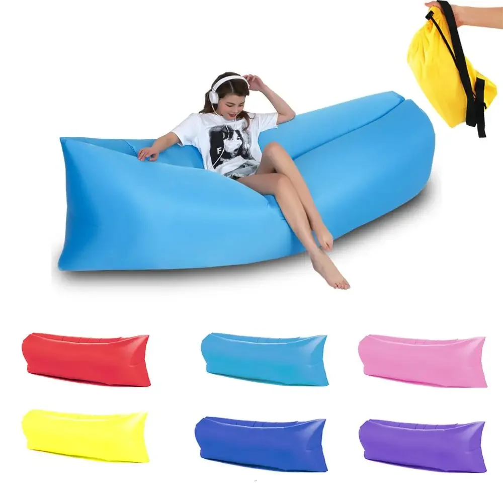 Beach Picnic Adult Air Mattress Iatable Bean Bag Sofa Single-person Lazy Outdoor Sleeping Pad Ultralight Portable