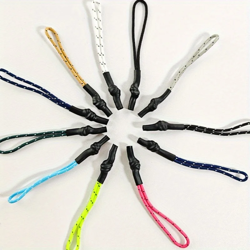 20pcs 2.95inHeat shrink tube rope Clothing bag rope Tail rope head rope knot sleeve rope