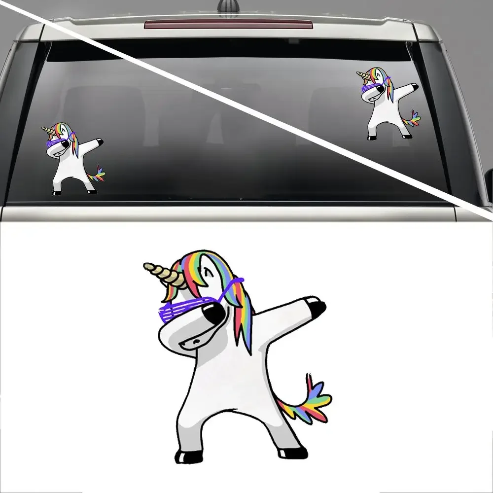 PersonalityCar Stickers Funny Unicorn Stickers Car Motorcycle Bumper Rear Window Body Decoration  Waterproofpvc  Decals