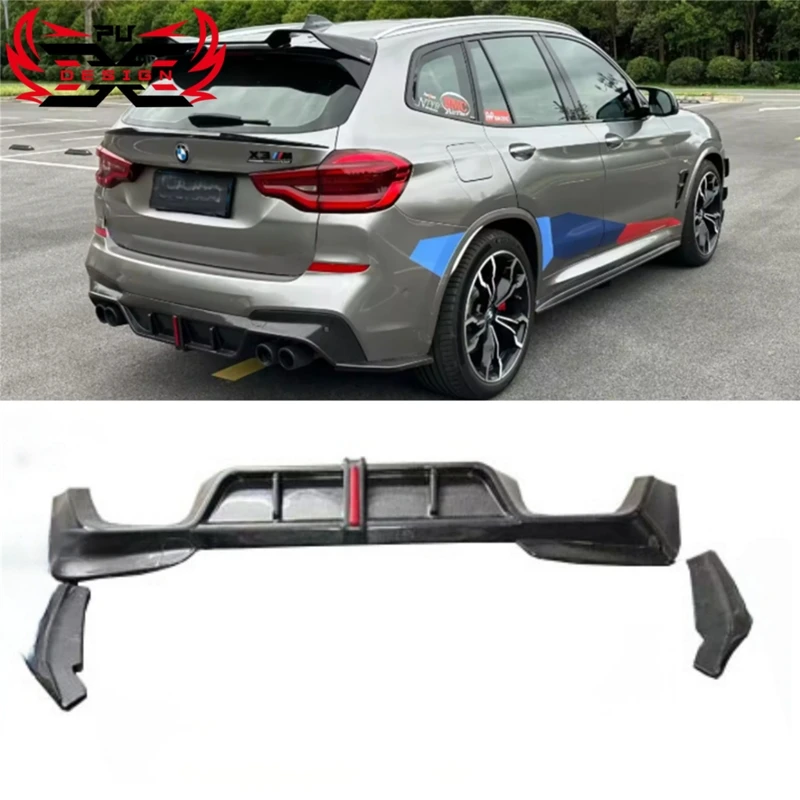 

K Style For BMW X3M F97 2019-2021 Rear Diffuser Rear Bumper Carbon Fiber Rear Shunt Bodykit