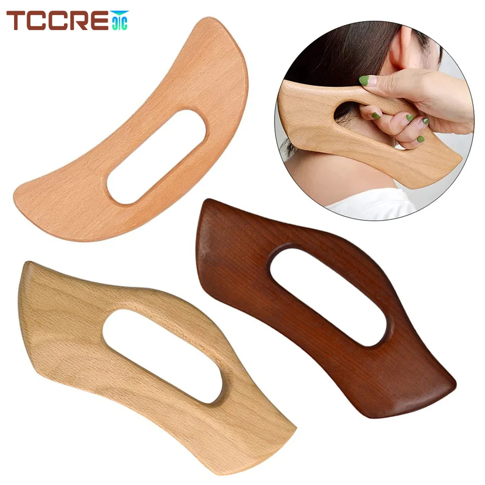 

Wooden Gua Sha Massage Board Anti-Cellulite Massager Wooden Lymphatic Drainage Massage Tool for Back Arms Legs Tummy Shoulder