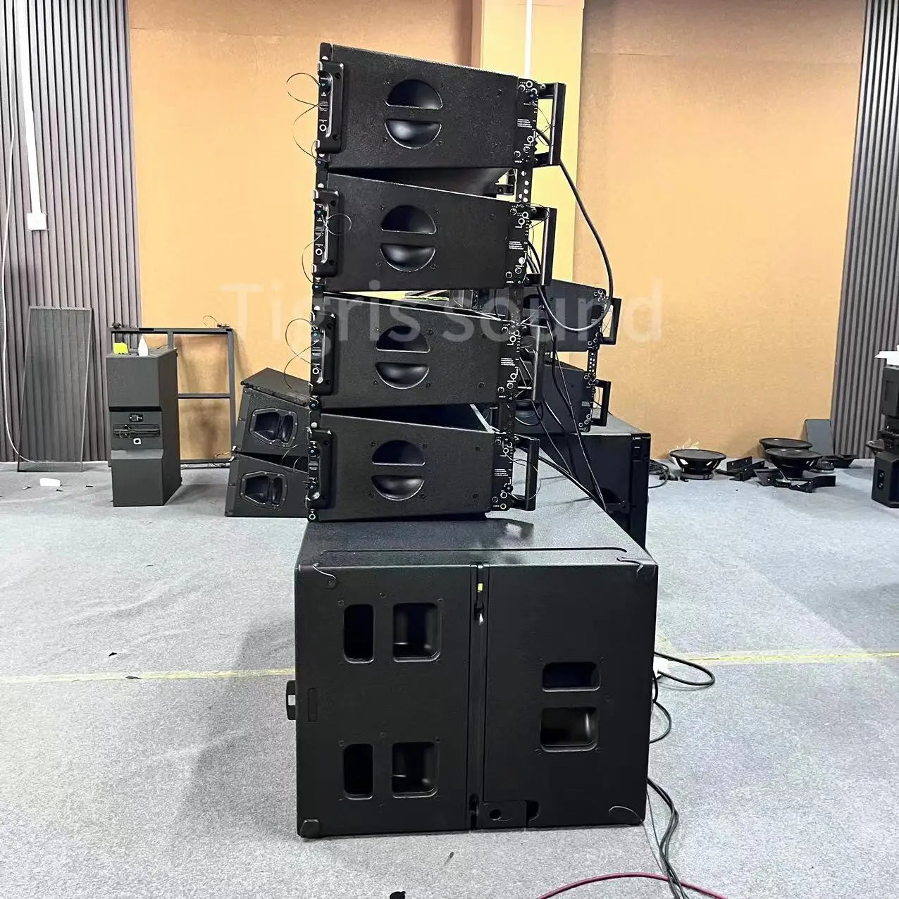K208 Dual 8-Zoll Line Array Active Indoor Outdoor Stage Audio Line Array Lautsprecher Passives Soundsystem