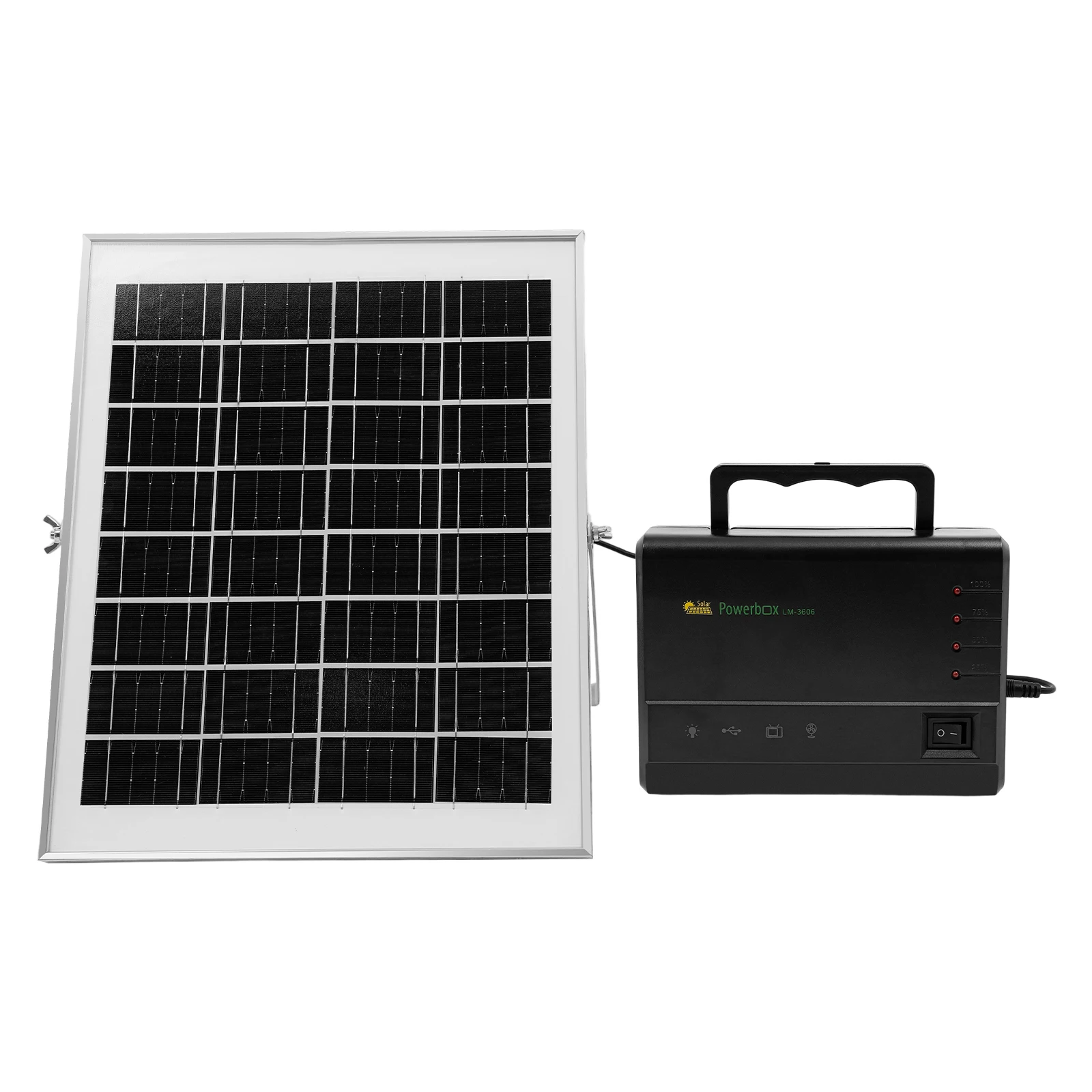 Mini Solar Inverter, Portable Power Generator, Solar Generator with Bulbs Ip65-Rated Waterproof for Camping, Residential