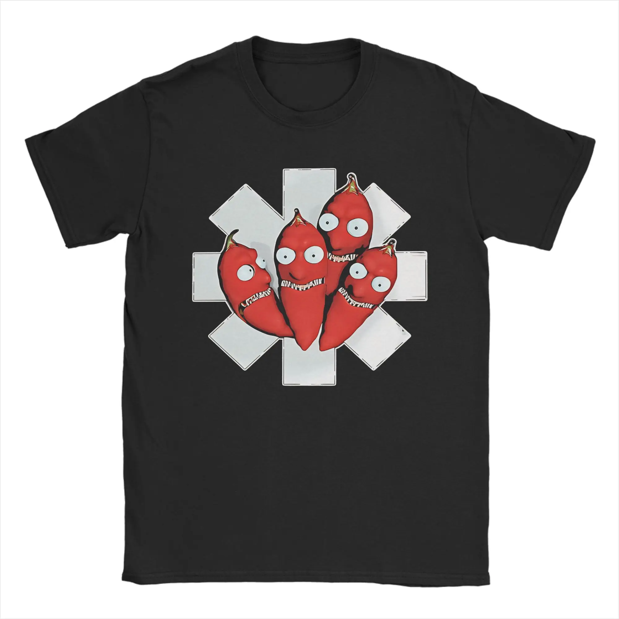 Men RHCP Red Hot Chili Peppers T-Shirts Cotton Clothing Beach Y2K Casual Short Sleeve T Shirt Crew Neck Harajuku Custom Tshirt