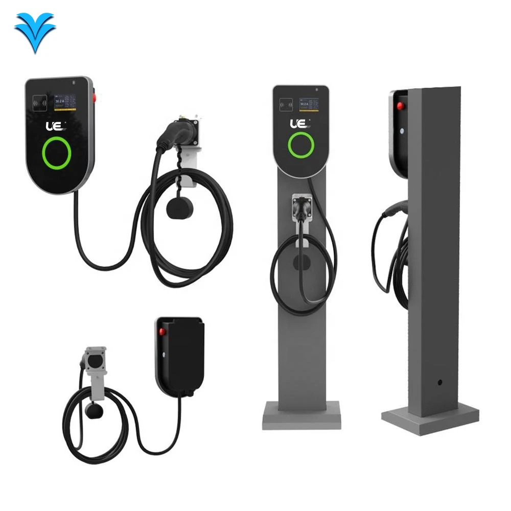 

32A 380V 11KW 22KW 3 Phase Type 2 New Energy Electric Vehicle AC Car Charging Station Wallbox EV Charger Station