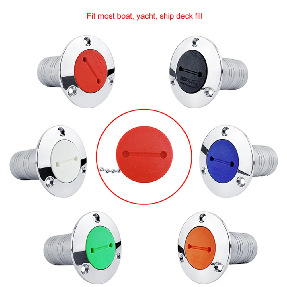 Tapa de repuesto de relleno de cubierta de barco, llave de repuesto de 38mm para manguera y cadena, tapa de repuesto de llenado de agua y