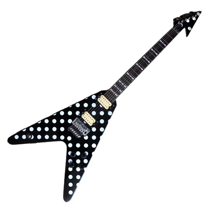 

Flyoung Hot Sale Cheap Musical Instrument Flying V Shape Guitar