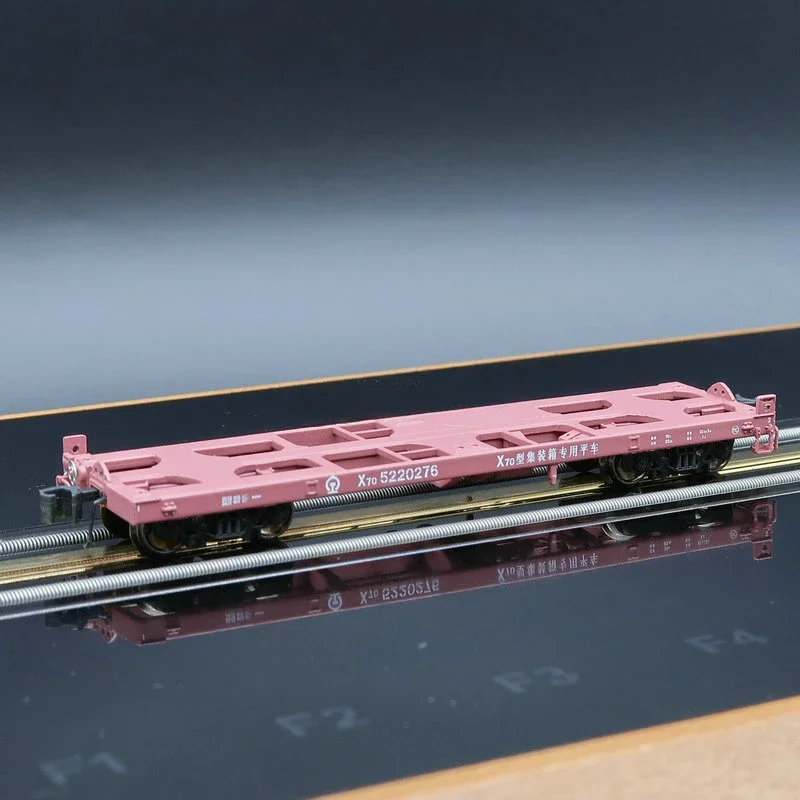 1/160 Train Model N-type KUNTER 15-101M 15-102M X70 Container Box Flatbed Car, Two Options Available