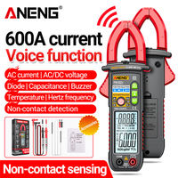 ANENG PN102+ Smart Voice Clamp Meter 6000 Counts Auto Ranging Mulitimeter Clamp AC/DC Voltage Meter Diode Hz Current Tester