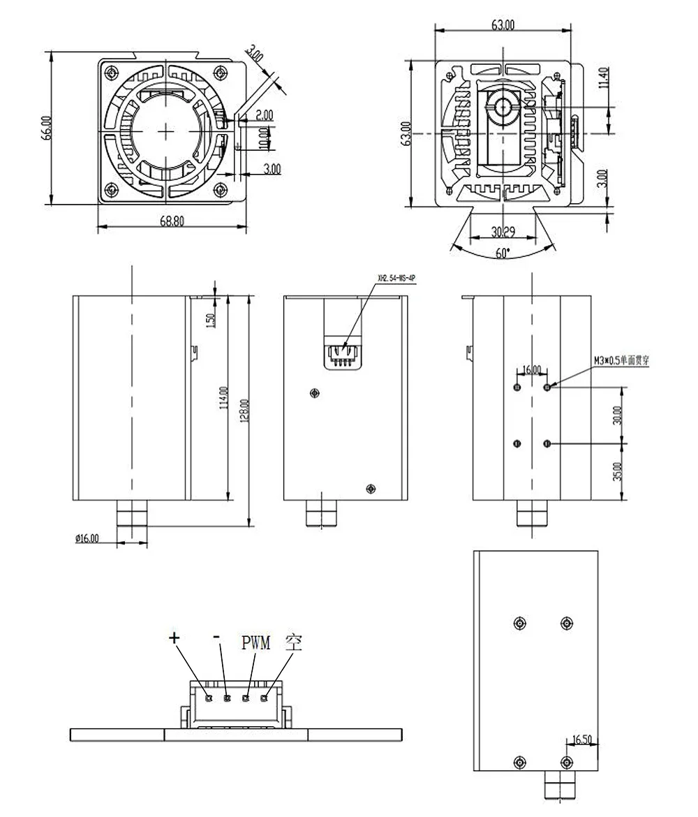 LUNYEE Diode 20w Lasermodul für Lasergravur, Markierungsmaschine, Schneider, Holz, Acryl, Schneiden