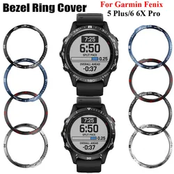 Ring Case For Garmin Fenix 7 6 6X Pro 5 Plus Smart Watch Ring Bezel Styling Frame Case Cover Metal Rings Anti Scratch Protection