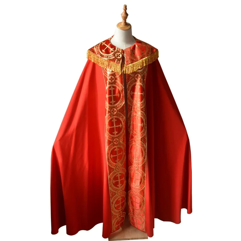 Chasuble White Red Yellow Black Purple Catholic Church Father Priest Mass Vestments Chasubles for Priests Clergy Robes