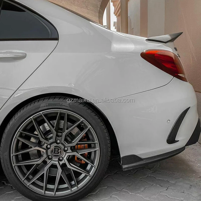 Rivestimento esterno dello sfiato del paraurti posteriore in fibra di carbonio per Mercedes-benz 2015-2018 Classe C W205 C63 AMG Coupe Due porte