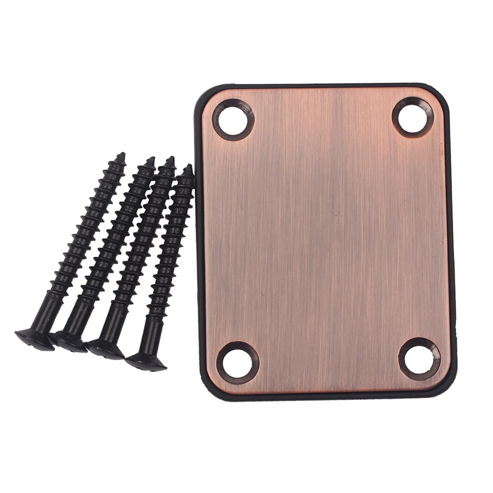 

2pcs Guitar Neck Plate Metal Reinforcement Screw Set Durable Electric Guitar Replacement Connecting Board Joint Accessories