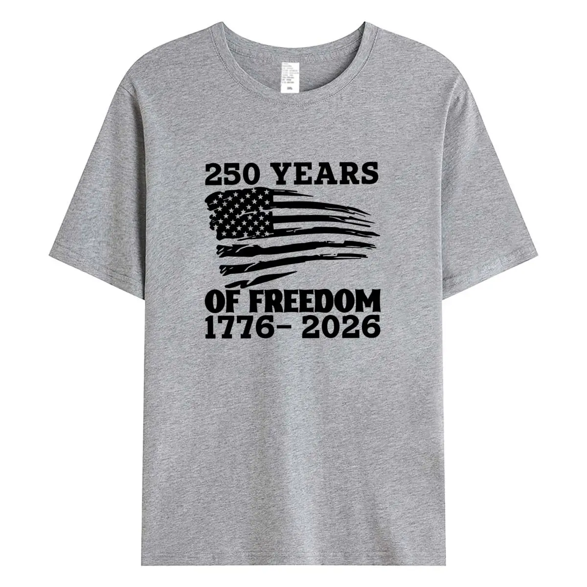 

100% Cotton T Shirts Women's Summer Short Sleeve T-shirt Women Tees 2026 USA 250th Anniversary Print Tops Clothing Female Tshirt