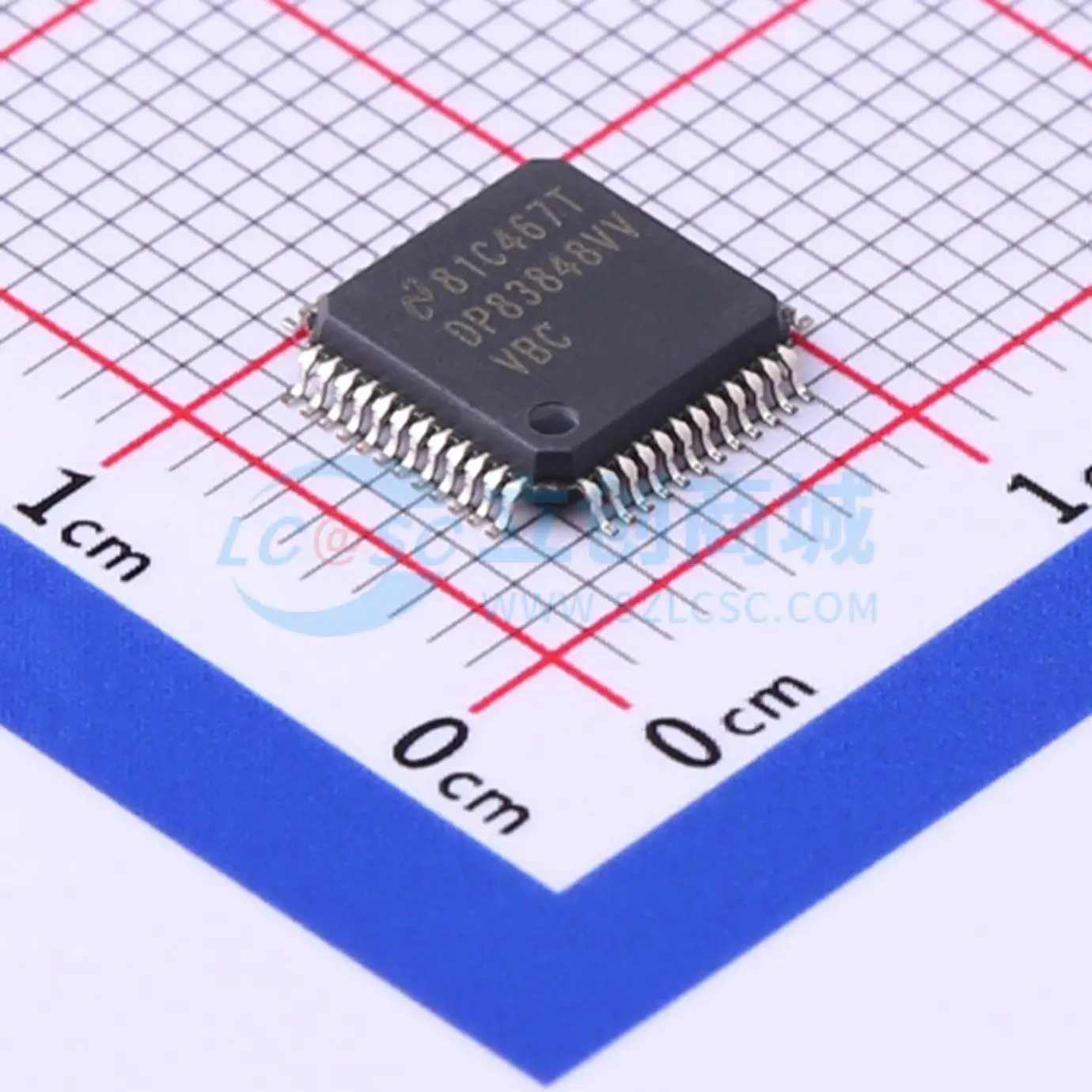 4pcs DP83848CVV/NOPB LQFP-48(7x7) 1 SNI MII RMII 10BASE-T 100BASE-TX Communication Interface IC