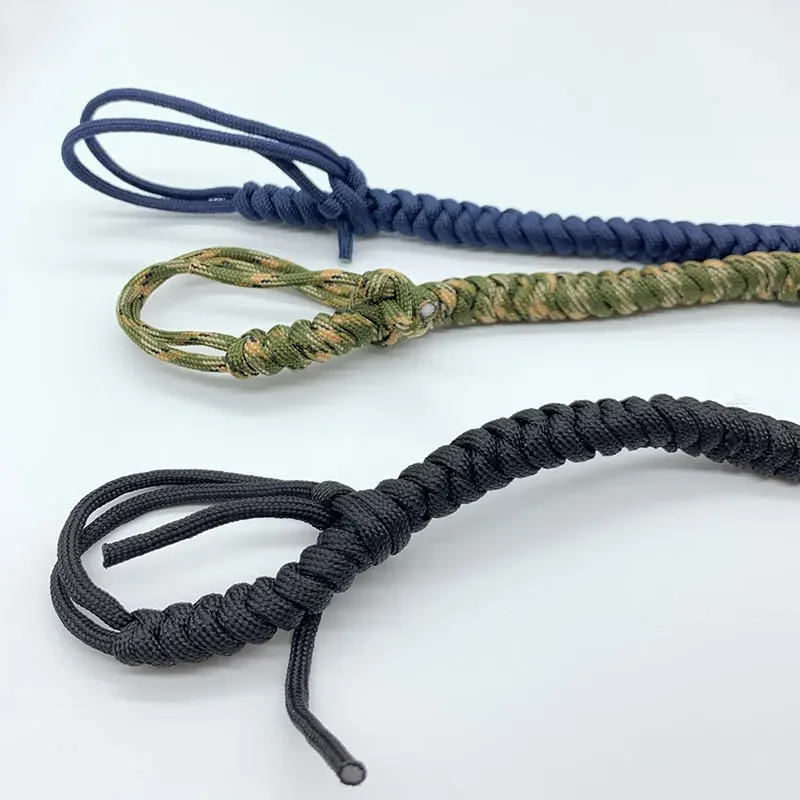 Lengthen EDC Self Defense Monkey Fist Rope Steel Ball Broke Window Outdoor Personal Safety Keychain Dropshipping