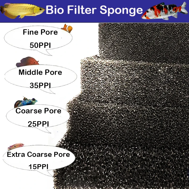 Filter Foam Sponges,Aquarium Sponge Filter Media Foam Pad Sheet for for Aquarium Fish Tank Pond Sump Divider Filter Media Pad