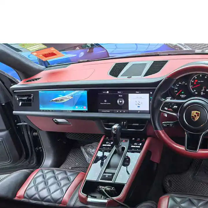 12.3" Dual Screen Android Head Unit For Porsche Macan Cayenne Panamera RHD LHD Multimedia Car Radio Carplay Navigation Upgrade