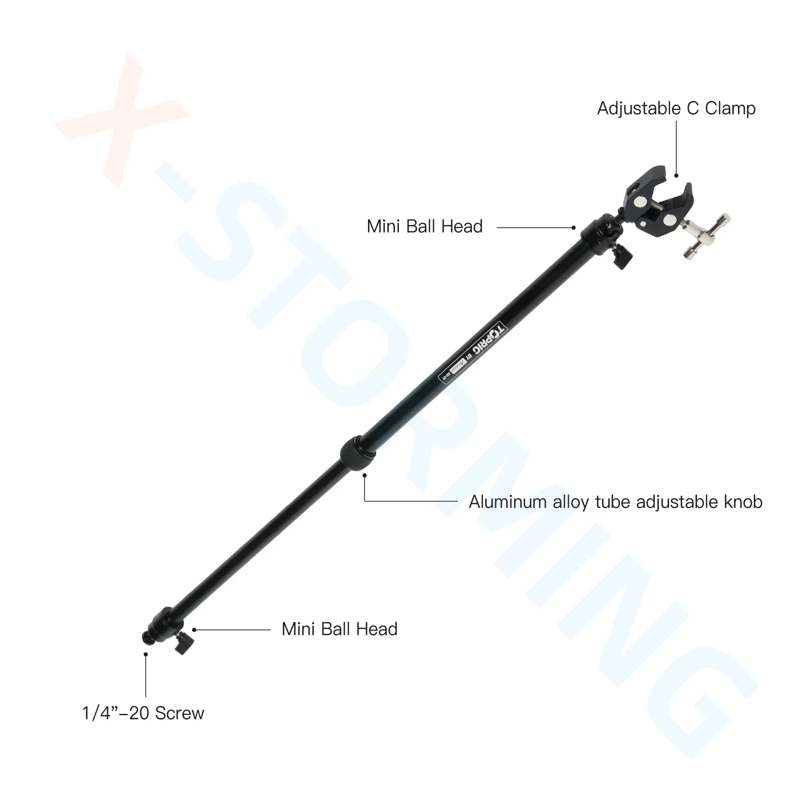 1 pair Camera Video Slider Rail Support Rod for Slider Dolly Rail Track Photography DSLR Camera Stabilizer Tripod Accessories