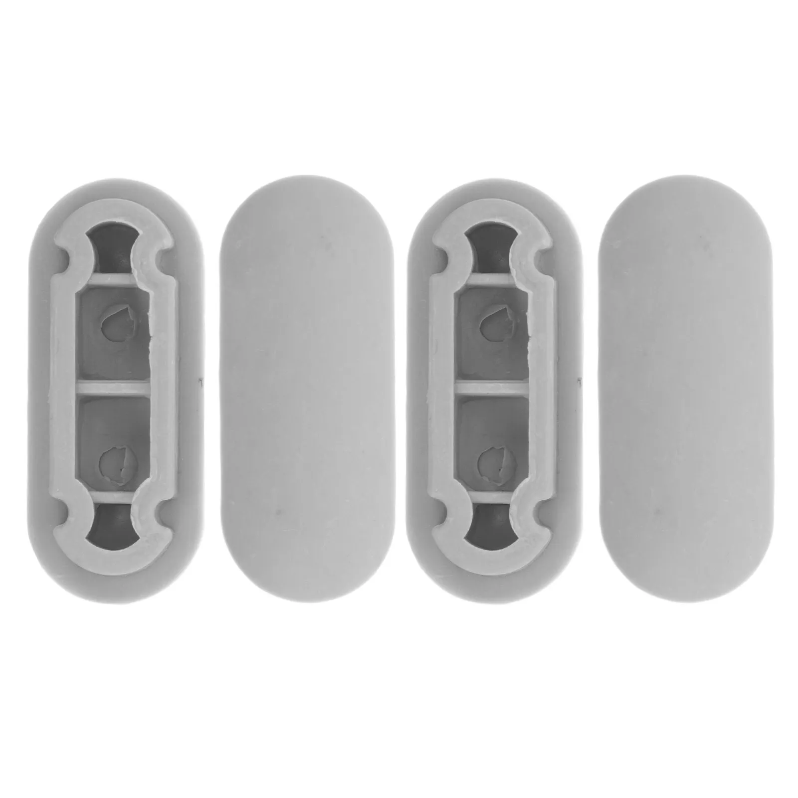 4Pcs Toilet Seat Noise Protector Bumpers Grey Cushion Pads Cushioning Protection Bidet Compatible Toilet Seat Spacer Replacement
