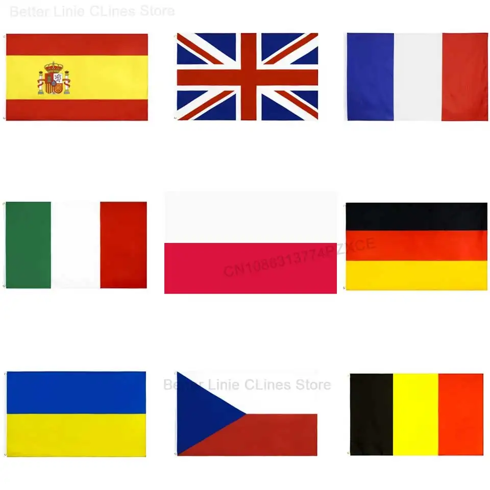 12inch Oscam Polska Clines Europe Poland 4k flag Germany UK Portugal Netherlands Slovakia small flag 14*21cm Polska 8LINES flag