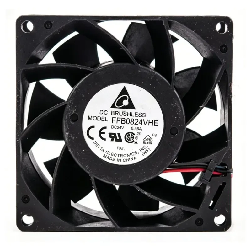 for Toshiba Elevator CV620 Inverter Fan for Delta FFB0824VHE DC24V 0.36A 8038 Original Replacement Cooling Fan