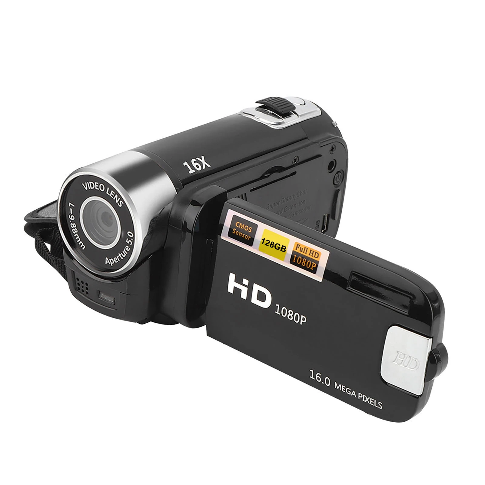 DV Camcorder DH‑90 16X Digital Zoom 2.7 Inch Colourful Display Screen High Definition Camera Image Video Shooting Camcorder