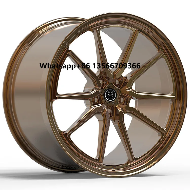

For Q8 Gloss Bronze Brushed Face 23 Forged Aluminum Alloy Rims