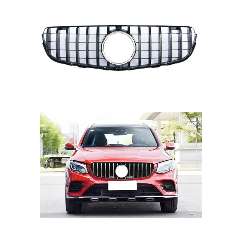 Panamericana Radiator Grille For Mercedes-Benz GLC X253 2015-2019 Upgrade GTR Style Front Grille